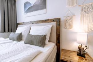 Posteľ alebo postele v izbe v ubytovaní Apart Peak Ötztal