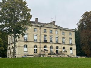 a large stone building with a tree in front of it at Appartement dans la Résidence le Chateaux in Fitz-James