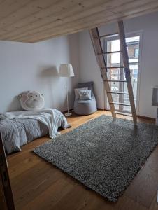 Postel nebo postele na pokoji v ubytování Luxurious Penthouse Apartment + 2 fotografie