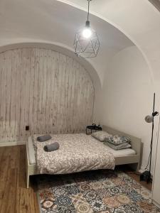 Postel nebo postele na pokoji v ubytování O9A Private room in center Bratislava