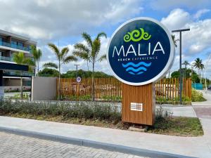 una señal para un intercambio de hoteles malia en Malia Experience-Muro Alto e Porto de Galinhas, en Ipojuca