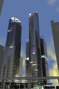 Nespecifikovaný výhled na destinaci Toronto nebo výhled na město při pohledu z apartmánu