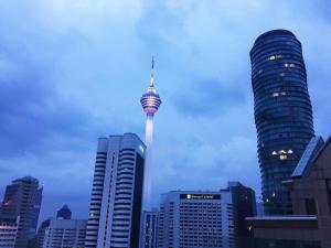 Nespecifikovaný výhled na destinaci Kuala Lumpur nebo výhled na město při pohledu z apartmánu