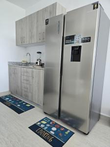 Kuchyň nebo kuchyňský kout v ubytování PlayaBlanca Coral Park Confort