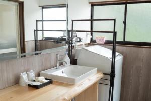 Koupelna v ubytování Oceanstay白涛
