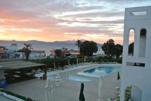 a view of a swimming pool at a resort at Kokalakis Hotel in Kefalos