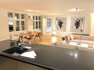 Η κουζίνα ή μικρή κουζίνα στο High-end Apartment in Central Copenhagen