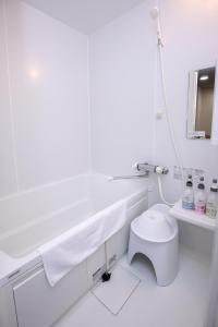 Koupelna v ubytování Hotel Umenoyu