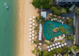 an aerial view of a resort with a swimming pool at Anantara Bophut Koh Samui Resort in Bophut