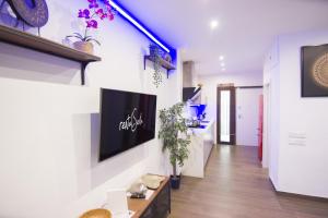 A television and/or entertainment centre at RentalSevilla Looks Pretty and modern