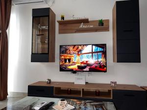 TV a/nebo společenská místnost v ubytování Angel Apartment Srebrno jezero