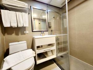 Koupelna v ubytování Hub Hotel Kaohsiung Cisian Branch