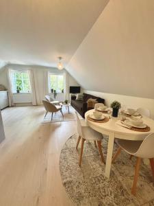 Posezení v ubytování Newly built apartment in Höllviken