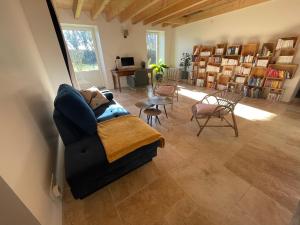 Posezení v ubytování Le Saule