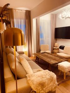 Postel nebo postele na pokoji v ubytování Bel appartement 8p pied des pistes Val Louron