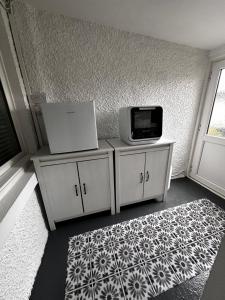 TV a/nebo společenská místnost v ubytování Thornhill cottage with views of the Trossachs