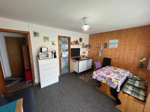 Kuchyň nebo kuchyňský kout v ubytování Ferienwohnung Sonnenseite Brienz + 27 fotografií