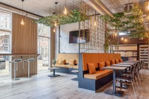 Χώρος καθιστικού στο Hotel Fyrtøjet