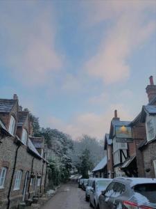 The Stag and Huntsman at Hambleden durante l'inverno