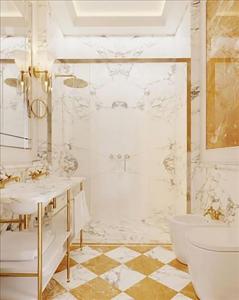 a white bathroom with a tub and a sink at Hotel Palazzo Giovanelli e Gran Canal in Venice +37 photos