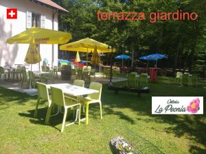 Zahrada ubytování MOUNTAIN HOTEL Osteria di MONTAGNA La Peonia Monte Generoso