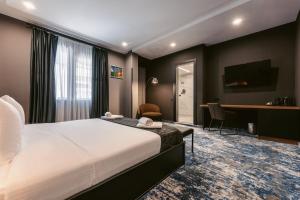 TV a/nebo společenská místnost v ubytování Hotel Splendid Tbilisi