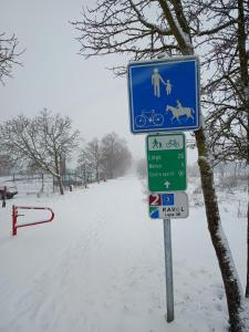 Le Logis du Plateau v zimě