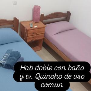 Ένα ή περισσότερα κρεβάτια σε δωμάτιο στο Alojamiento viajeros