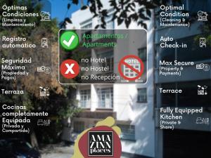 Un certificado, premio, letrero u otro documento en AmazINN Places La Condesa Roma 68 fotos más