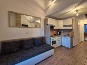Kuchyň nebo kuchyňský kout v ubytování Apartman Meghan