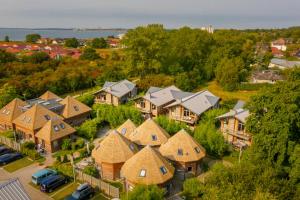 an aerial view of a house at Typ C1 Mini Lodge - Mana Point 1 in Pelzerhaken