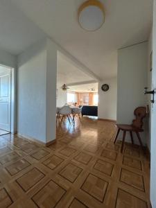 A seating area at Apartment in Swiss Chalet Träumli