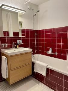 Koupelna v ubytování Casa Marlenca EG
