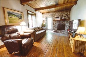 Χώρος καθιστικού στο Le Clos des Brumes Chalet
