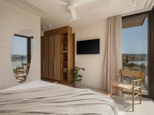 Postel nebo postele na pokoji v ubytování Villa Albero - Sea View Escape