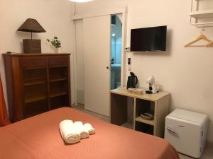 Televízia a/alebo spoločenská miestnosť v ubytovaní Assajè Guestroom