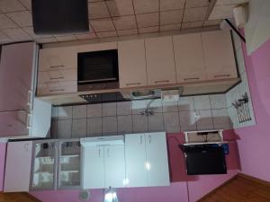 Kuchyň nebo kuchyňský kout v ubytování Apartments Lukovac