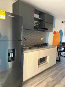O bucătărie sau chicinetă la Luxury loft Bogota