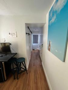 Televisyen dan/atau pusat hiburan di Beautiful Studio Flat Near Lake