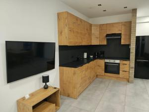 Kuchnia lub aneks kuchenny w obiekcie Apartamenty Dworcowa 45