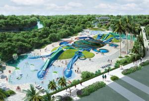 Bazén v ubytování CONDOMINIO AQUALANd SUITES LTDA nebo v jeho okolí
