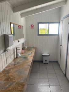 Koupelna v ubytování Hostal de Campo