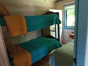 Ένα ή περισσότερα κρεβάτια σε δωμάτιο στο Cabaña Osanvile