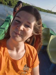 Výhled na řeku, která protéká v blízkosti ubytování v soukromí