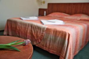 Posteľ alebo postele v izbe v ubytovaní Hotel Lukács Superior