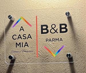 Certifikát, hodnocení, plakát nebo jiný dokument vystavený v ubytování B&B A Casa Mia