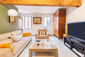 Χώρος καθιστικού στο Le Grand Jany Spacious T4 with Terrace