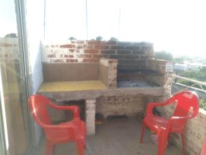 Balkón nebo terasa v ubytování Cabañas Mirador de Soledad