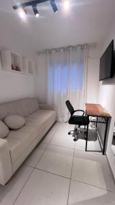 Χώρος καθιστικού στο Loft charmoso e confortável - BH