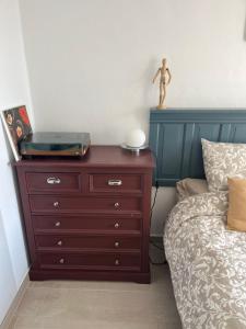 A bed or beds in a room at Sea View Penthouse with Large Terrace